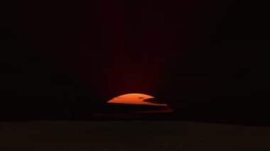 sunrise big sun time lapse