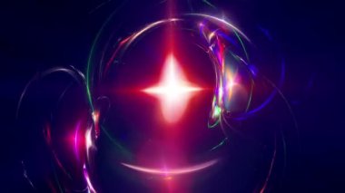 soyut nebula uzay ışığı neonu