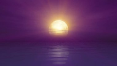 Deniz ve dolunay ışığı