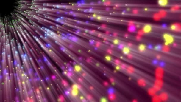 Ruimte Snelheid Licht Neon Abstracte Kleur Beweging — Stockvideo