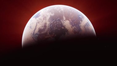 4k uzaydan gezegenin gündoğumu