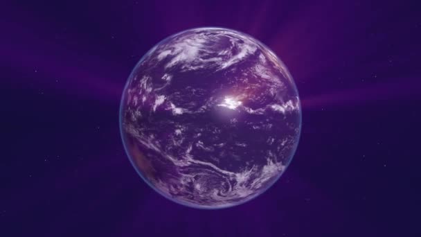 Планетарный Луч Света Рендеринг — стоковое видео