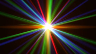 ışık efekti soyut yıldız patlaması lazer ışını çizimi