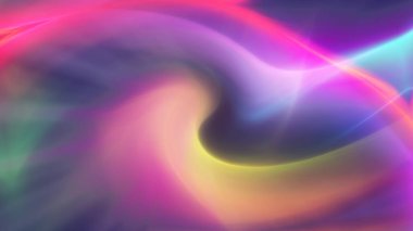 background neon line wave 3d rendering illustration