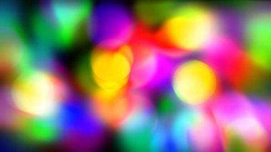 Bokeh soyut arkaplan çizimine sahip renkli daireler