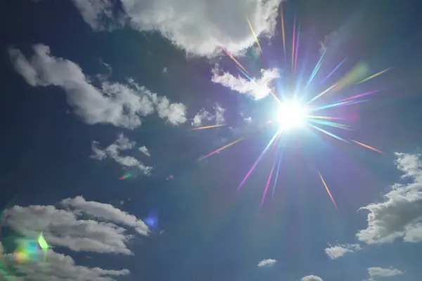 arkaplan bulutları güneş ışığı ışığı ışını