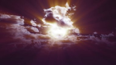 Gece vakti dolunay gökyüzü bulutu, 3 boyutlu resimleme