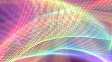 Fraktal gerçekliklerin perspektifleri soyut arkaplan illüstrasyonu