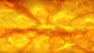 Uzayda ateş patlaması, soyut illüstrasyon