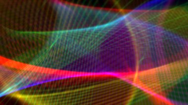 Fraktal gerçekliklerin perspektifleri soyut arkaplan illüstrasyonu