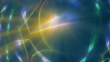 background neon line wave 3d rendering illustration