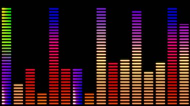 Dijital eşitleyici çubuk grafiği, Ses Dengeleyicisi Soyut Arkaplan illüstrasyonu