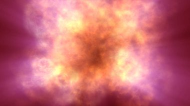 Uzayda ateş patlaması, soyut illüstrasyon