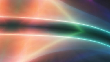 background neon line wave 3d rendering illustration