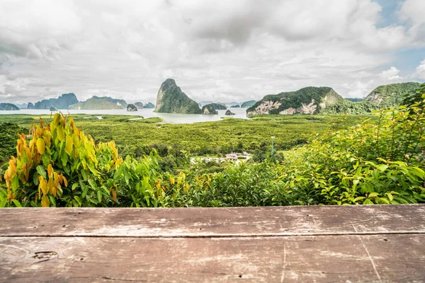 Piękny Krajobraz Morski Phang Nga Bay Tajlandii Wspaniały Krajobraz Przyroda — Zdjęcie stockowe