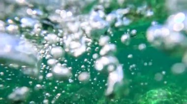 Water surface. Andaman sea in Thailand. Coral reef. Coastline. 