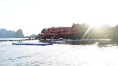 Floating village Ko Panyi in Thailand, Asia. 
