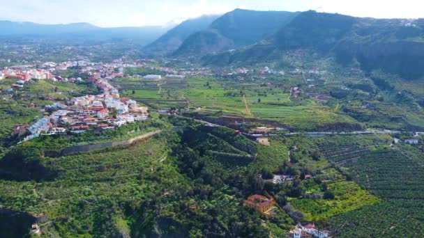 Vue Aérienne Par Drone Côte Étonnante Tenerife Îles Canaries Espagne — Video