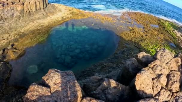Piscina Natural Fuerteventura Islas Canarias — Vídeos de Stock