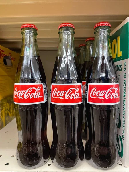 Grovetown Usa Grocery Store Coca Cola Glass Bottle Vintage — 스톡 사진