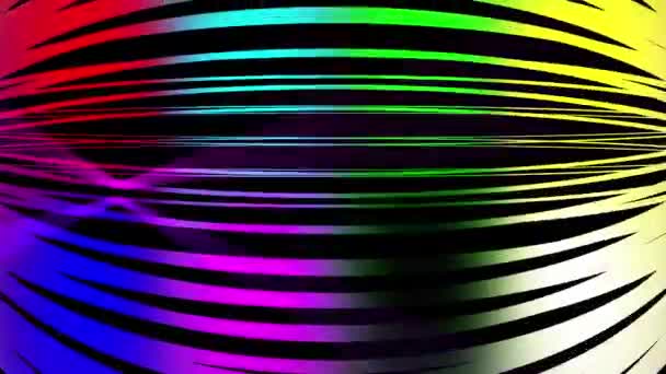 Färgglada Tillfredsställande Ljus Abstrakt Rörelse Bakgrund Färg Hjul Och Ljus — Stockvideo