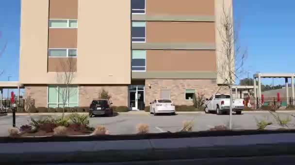Columbia County Usa Home2 Suites Hilton Kippen Nach Oben — Stockvideo