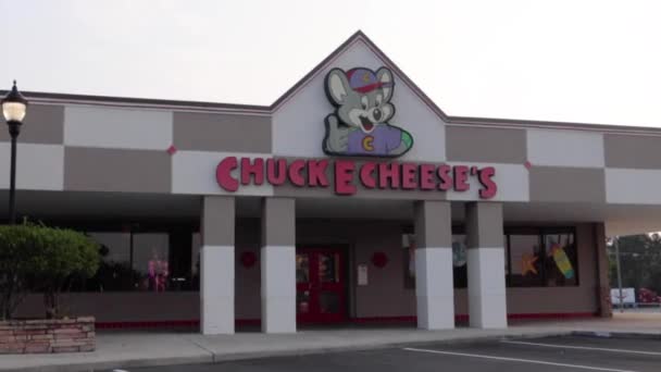 Augusta Usa Exterior Pan Chuck Cheese Pizza Games Restaurant Wrightsboro — Stock Video