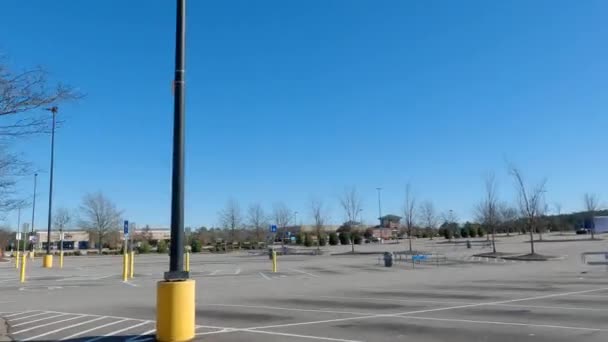 Grovetown Usa Walmart Super Centro Lato Pan Esterno Edificio Firmato — Video Stock
