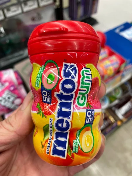 Grovetown, Ga USA - 01 06 23: grocery store Mentos chewing gum