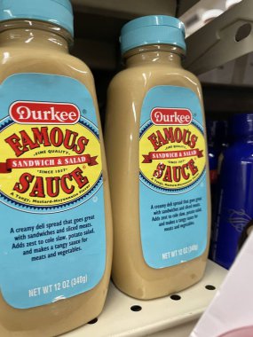 Hephzibah, Ga USA - 01 12 23: IGA Grocery store Durkee famous sauce
