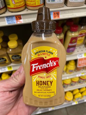 Hephzibah, Ga USA - 01 12 23: IGA Grocery store Frenches honey mustard
