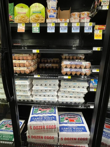 Hephzibah, Ga USA - 01: 15 23: IGA 'daki market yumurtaları bölümü