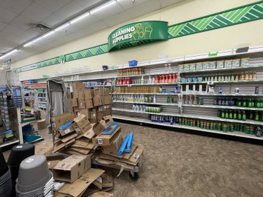 Augusta, Ga USA - 026 23: Dolarlık Ağaç perakende mağazası.