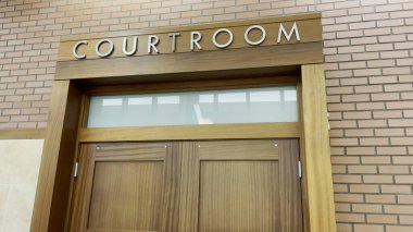 Augusta, Ga USA - 026 23: Richmond County Adliyesi kapılar mahkeme salonunu imzaladı