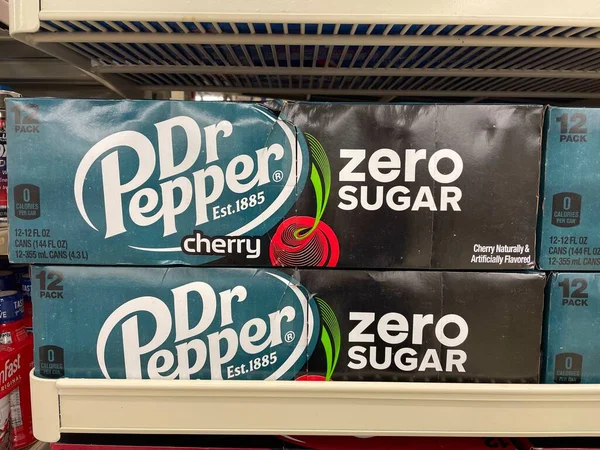 Grovetown Usa Mercearia Pepper Cherry Zero Sugar Pack — Fotografia de Stock