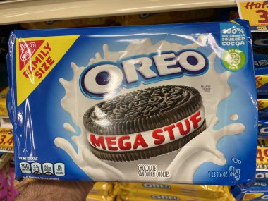 Grovetown, Ga USA - 03 10 23: Market Oreo kurabiyeleri mega malzeme
