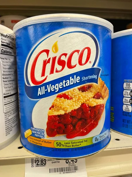 stock image Grovetown, Ga USA - 11 10 22: Grocery store Crisco all vegetable shortning