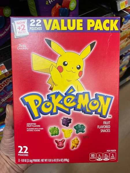 Martinez Usa Walmart Innenraum Pokeman Snacks — Stockfoto