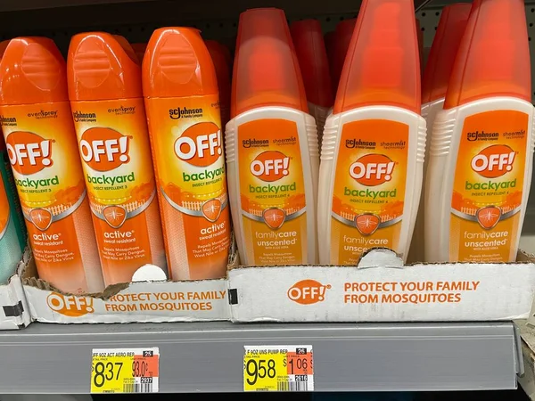 stock image Martinez, Ga USA - 03 12 23: Walmart interior Off bug spray backyards repellant