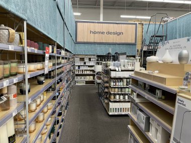Augusta, Ga USA - 09: 20 22: Bed Bath and Beyond perakende satış mağazası ev tasarım alanı