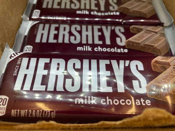Grovetown Usa Grocery Store Hersheys Chocolate Candy Bar — Stock Photo, Image