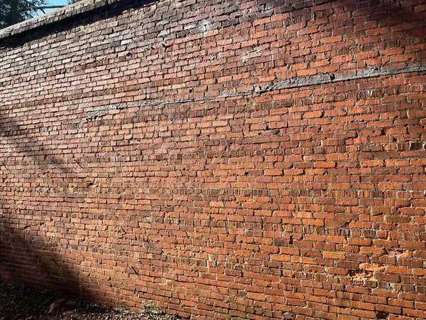Burke County Usa Old Abandoned Brick Building Red Brick Wall — Stock Photo, Image