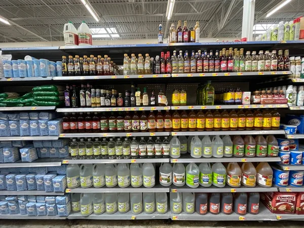 Augusta Usa Walmart Store Interior Inegar Sugar — Stock fotografie