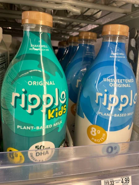 Grovetown Usa Lebensmittelgeschäft Ripple Kids Pflanzliche Milch — Stockfoto