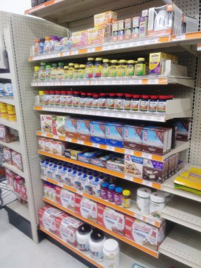 Stone Mountain, Ga USA - 05 01 2018: Big Lots 2018 perakende indirim mağazası iç sağlık bölümü