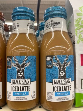 Grovetown, Ga USA - 03 14 23: Market Black Stag buzlu kahve vanilyası