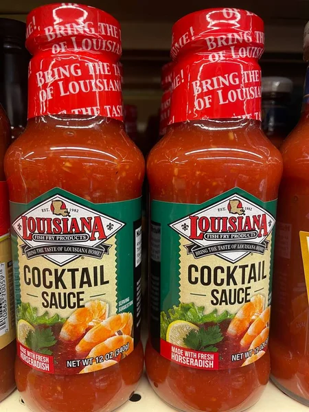 stock image Grovetown, Ga USA - 03 14 23: Grocery store Louisiana Cocktail sauce