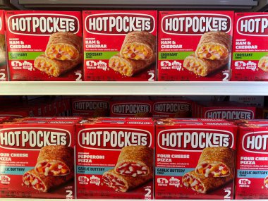 Grovetown, Ga USA - 03 14 23: Market Hot Pocket dondurulmuş atıştırmalıklar