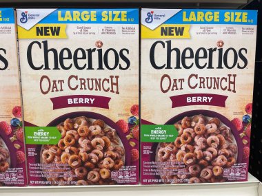 Grovetown, Ga USA - 04 04 04 23: Yemek Aslanı marketi Cheerios gevreği gevreği