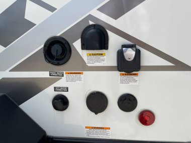 Augusta, Ga USA - 05: 05 23: Kamp dünyası Coleman karavan bağlantıları